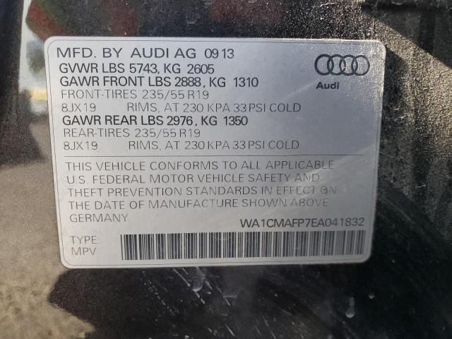 Photo 10 from auction – 2014 AUDI Q5 TDI PRE with VIN WA1CMAFP7EA041832