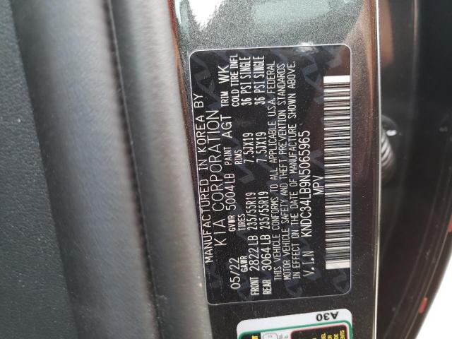 Photo 10 from auction – 2022 KIA EV6 LIGHT with VIN KNDC34LB9N5065965