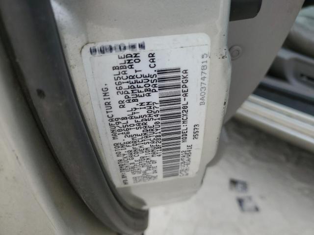 Photo 10 from auction – 2000 TOYOTA AVALON XL with VIN 4T1BF28B1YU014577