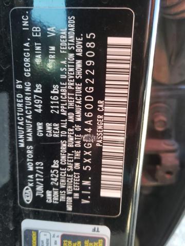 Photo 10 from auction – 2013 KIA OPTIMA SX with VIN 5XXGR4A60DG229085