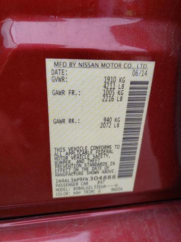 Photo 10 from auction – 2015 NISSAN ALTIMA 2.5 with VIN 1N4AL3AP9FN304888