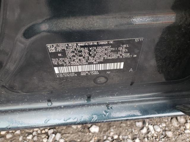 Photo 10 from auction – 2011 TOYOTA RAV4 LIMIT with VIN 2T3YF4DV6BW103940