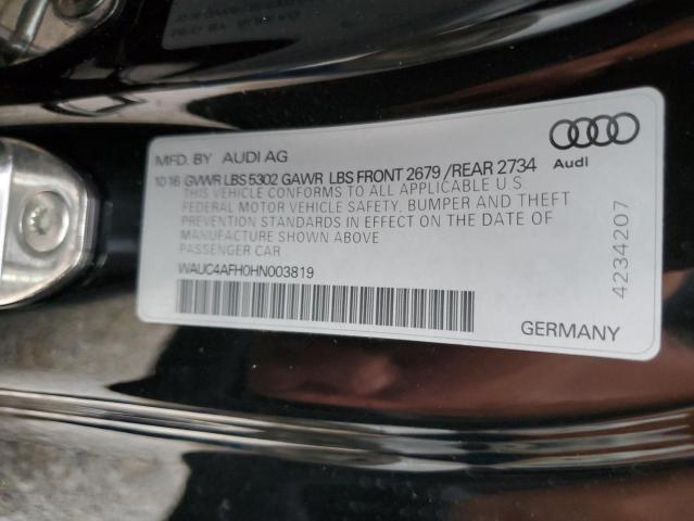 Photo 10 from auction – 2017 AUDI S5 with VIN WAUC4AFH0HN003819