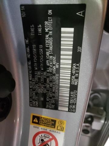 Photo 10 from auction – 2015 TOYOTA HIGHLANDER with VIN 5TDDCRFH2FS007810