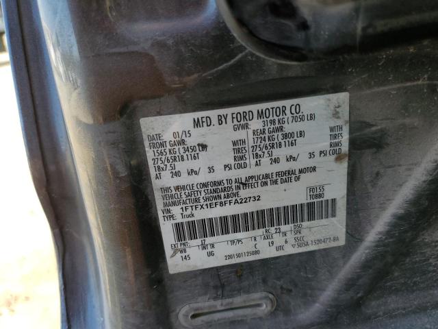 Photo 10 from auction – 2015 FORD F150 SUPER with VIN 1FTFX1EF8FFA22732