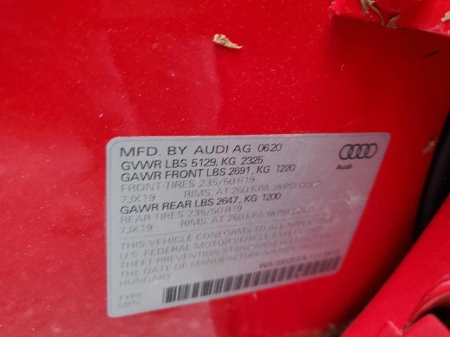 Photo 10 from auction – 2020 AUDI Q3 PREMIUM with VIN WA1EECF33L1111919