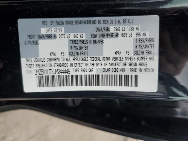 Photo 10 from auction – 2018 MAZDA 3 with VIN 3MZBN1U7XJM244449