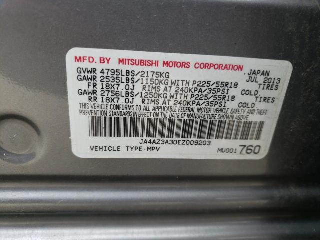 Photo 10 from auction – 2014 MITSUBISHI OUTLANDER with VIN JA4AZ3A30EZ009203