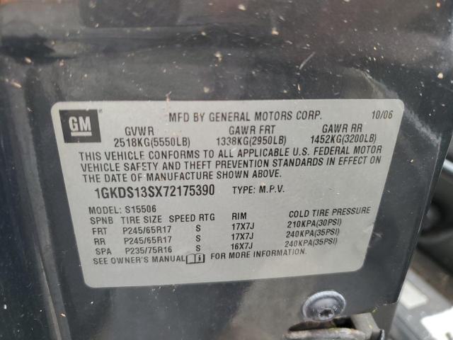 Photo 10 from auction – 2007 GMC ENVOY with VIN 1GKDS13SX72175390