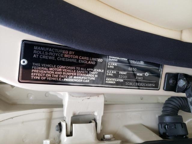 Photo 10 from auction – 2002 BENTLEY ARNAGE with VIN SCBLC31E82CX08114