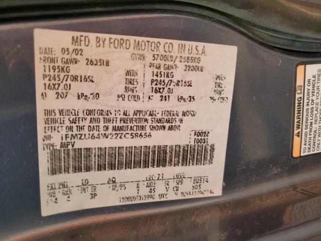 Photo 10 from auction – 2002 FORD EXPLORER E with VIN 1FMZU64W22ZC58656