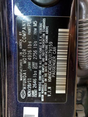 Photo 10 from auction – 2012 HYUNDAI GENESIS 3. with VIN KMHGC4DD4CU179159
