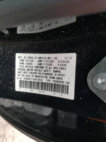 Photo 10 from auction – 2017 HONDA ACCORD EX with VIN 1HGCR2F71HA079642