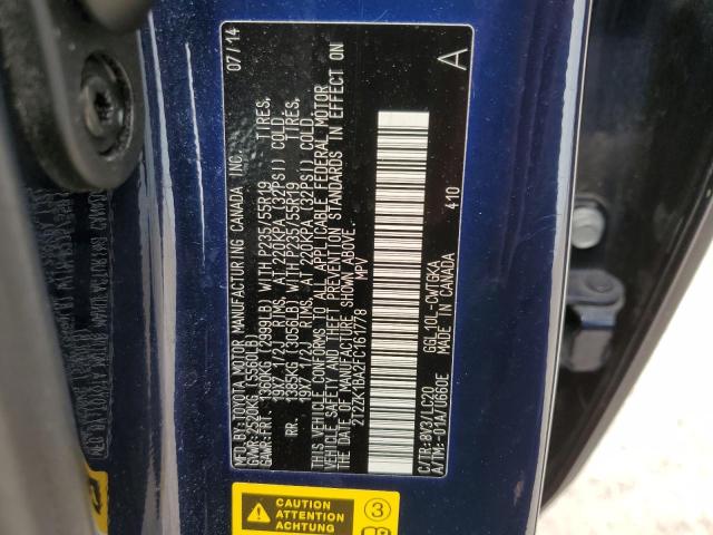 Photo 10 from auction – 2015 LEXUS RX 350 with VIN 2T2ZK1BA2FC161778