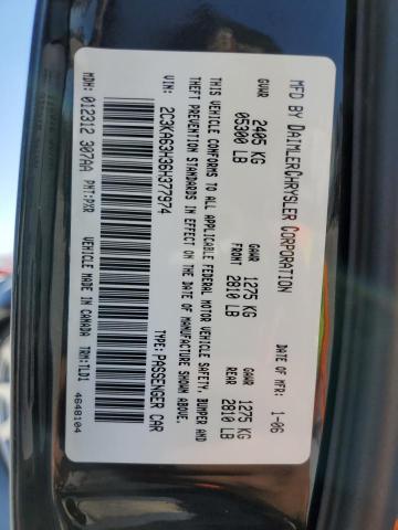 Photo 10 from auction – 2006 CHRYSLER 300C with VIN 2C3KA63H36H377974