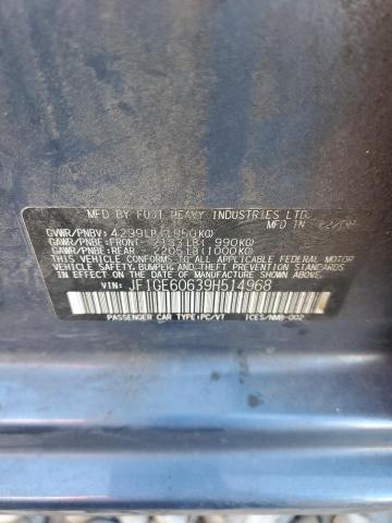 Photo 10 from auction – 2009 SUBARU IMPREZA 2. with VIN JF1GE60639H514968
