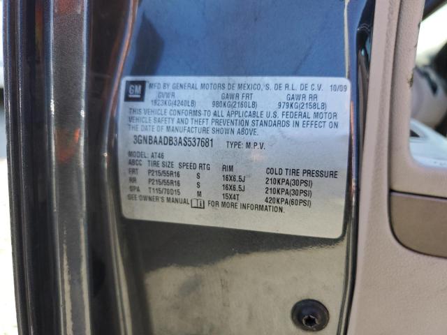 Photo 10 from auction – 2010 CHEVROLET HHR LS with VIN 3GNBAADB3AS537681