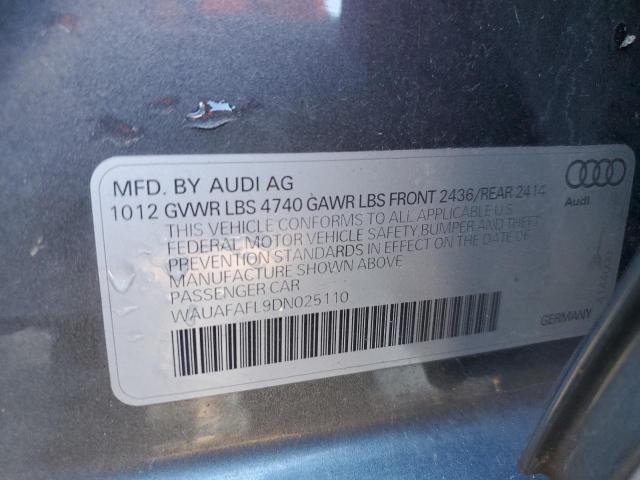 Foto 10 de la subasta – 2013 AUDI A4 2.0T PR con VIN WAUAFAFL9DN025110
