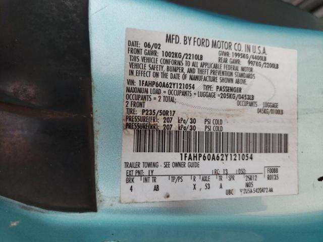 Photo 10 from auction – 2002 FORD THUNDERBIR with VIN 1FAHP60A62Y121054