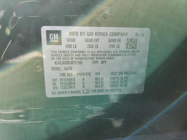 Photo 10 from auction – 2018 BUICK ENCORE PRE with VIN KL4CJASB5JB701163