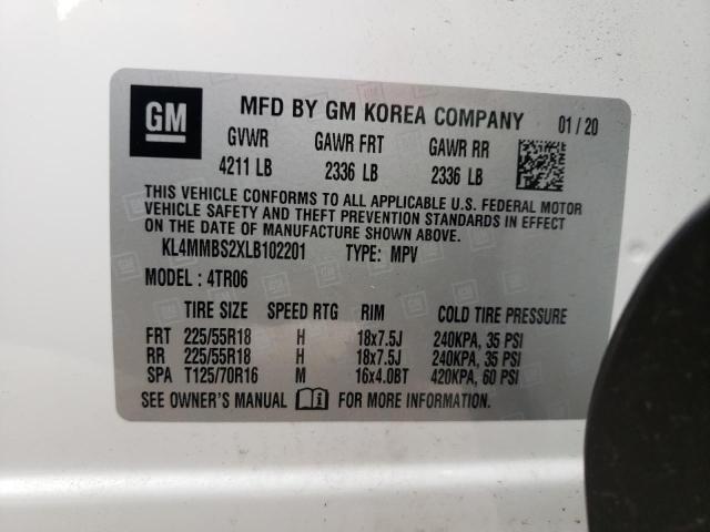Photo 10 from auction – 2020 BUICK ENCORE GX with VIN KL4MMBS2XLB102201