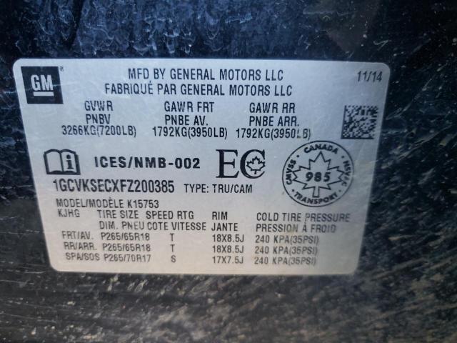 Photo 10 from auction – 2015 CHEVROLET SILVERADO with VIN 1GCVKSECXFZ200385