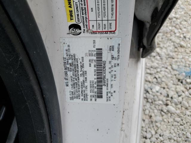 Photo 10 from auction – 2012 FORD FUSION SPO with VIN 3FAHP0KC5CR280403