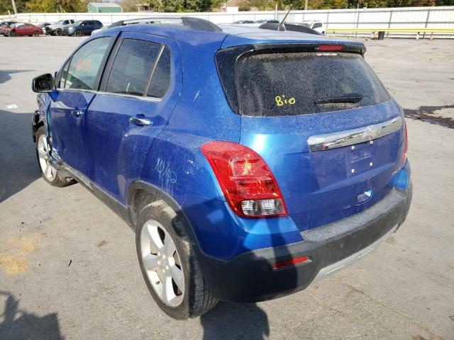 Photo 3 from auction – 2015 CHEVROLET TRAX LTZ with VIN KL7CJNSB1FB072891