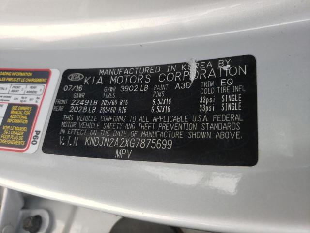 Photo 10 from auction – 2016 KIA SOUL with VIN KNDJN2A2XG7875699