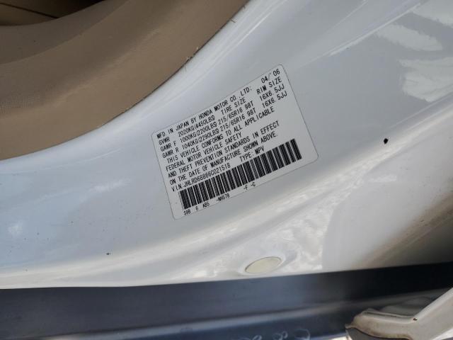 Photo 10 from auction – 2006 HONDA CR-V EX with VIN JHLRD68866C021518