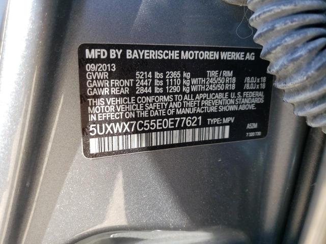Photo 10 from auction – 2014 BMW X3 XDRIVE3 with VIN 5UXWX7C55E0E77621