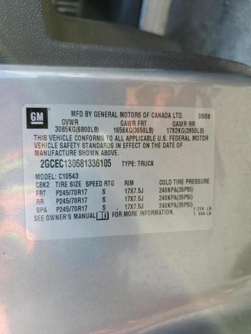 Photo 10 from auction – 2008 CHEVROLET SILVERADO with VIN 2GCEC130681336105