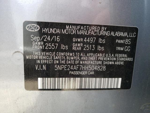 Photo 10 from auction – 2017 HYUNDAI SONATA SE with VIN 5NPE24AF7HH504828