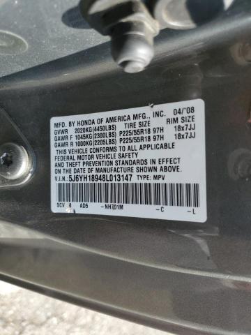 Photo 10 from auction – 2008 HONDA ELEMENT SC with VIN 5J6YH18948L013147