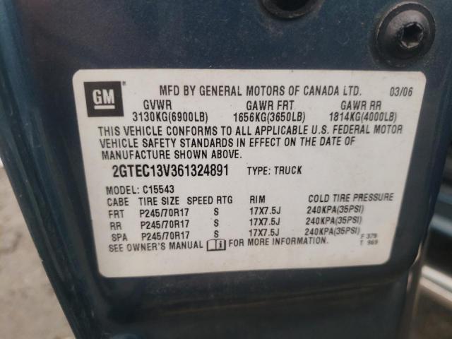 Photo 10 from auction – 2006 GMC NEW SIERRA with VIN 2GTEC13V361324891