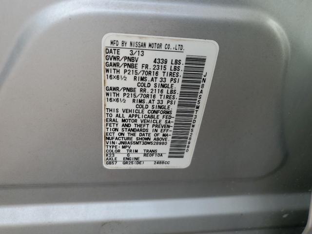 Photo 10 from auction – 2013 NISSAN ROGUE S with VIN JN8AS5MT3DW528980