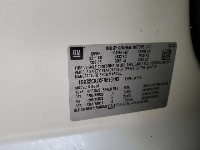 Photo 10 from auction – 2015 GMC YUKON DENA with VIN 1GKS2CKJXFR616193