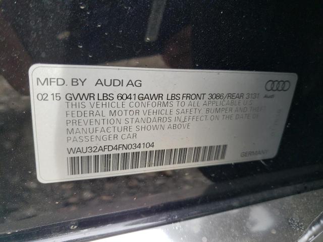Photo 10 from auction – 2015 AUDI A8 L QUATT with VIN WAU32AFD4FN034104