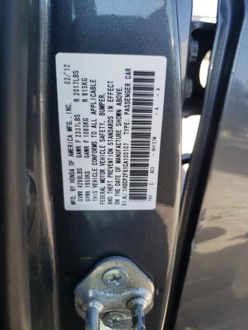 Photo 10 from auction – 2012 HONDA ACCORD se with VIN 1HGCP2F61CA100107