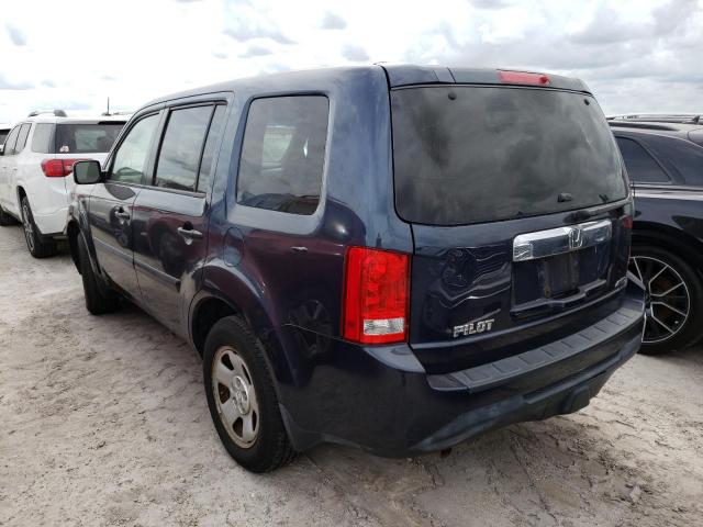 Photo 3 from auction – 2012 HONDA PILOT LX with VIN 5FNYF4H24CB005786