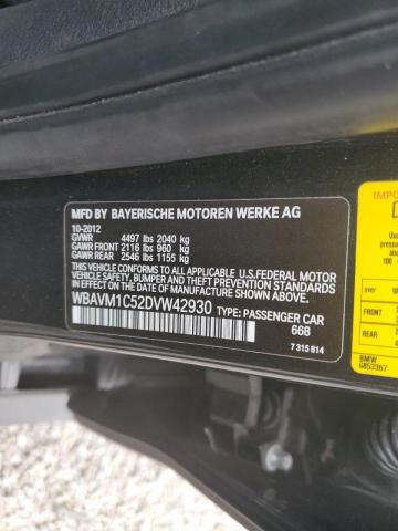 Photo 10 from auction – 2013 BMW X1 SDRIVE2 with VIN WBAVM1C52DVW42930