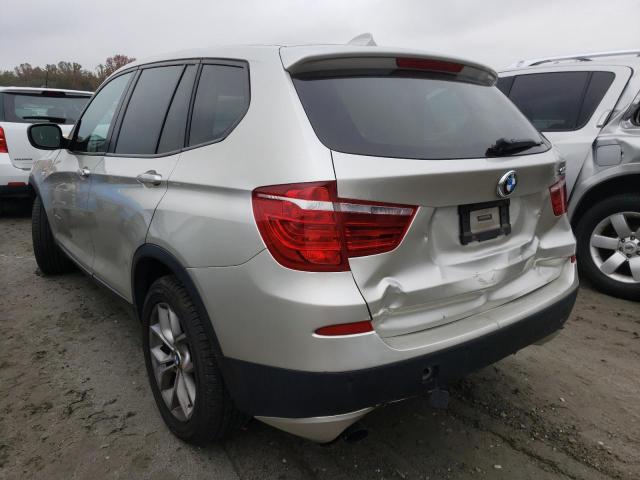 Photo 3 from auction – 2012 BMW X3 XDRIVE3 with VIN 5UXWX7C59CL975071