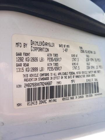 Photo 10 from auction – 2007 CHRYSLER PACIFICA T with VIN 2A8GM68XX7R240687