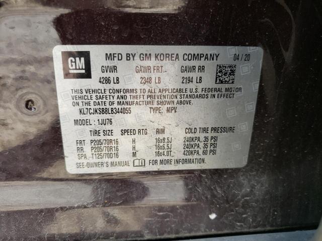 Photo 10 from auction – 2020 CHEVROLET TRAX LS with VIN KL7CJKSB8LB344055