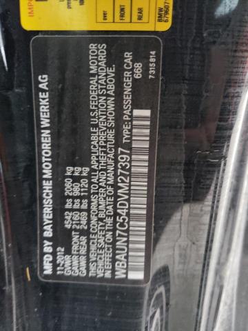 Photo 10 from auction – 2013 BMW 135 I with VIN WBAUN7C54DVM27397