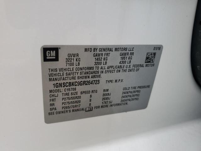 Photo 10 from auction – 2016 CHEVROLET TAHOE C150 with VIN 1GNSCBKC9GR264723