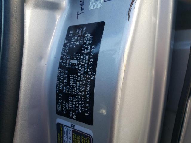 Photo 10 from auction – 2014 KIA SEDONA LX with VIN KNDMG4C76E6587483