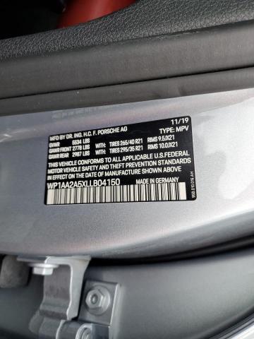Photo 10 from auction – 2020 PORSCHE MACAN with VIN WP1AA2A5XLLB04150