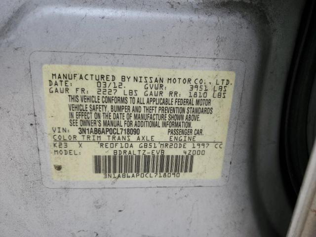 Photo 10 from auction – 2012 NISSAN SENTRA 2.0 with VIN 3N1AB6AP0CL718090