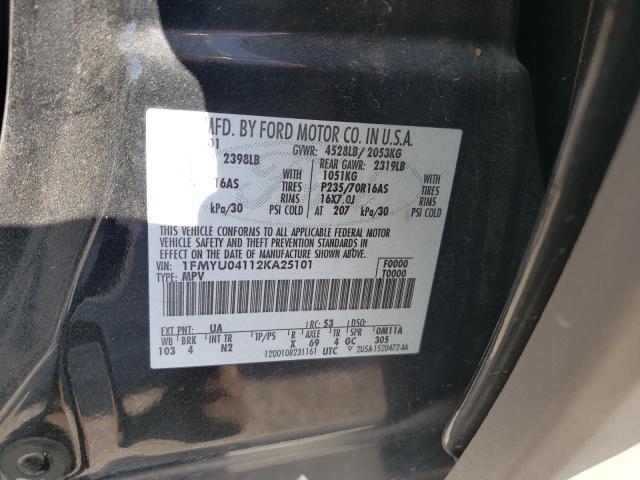 Photo 10 from auction – 2002 FORD ESCAPE XLT with VIN 1FMYU04112KA25101